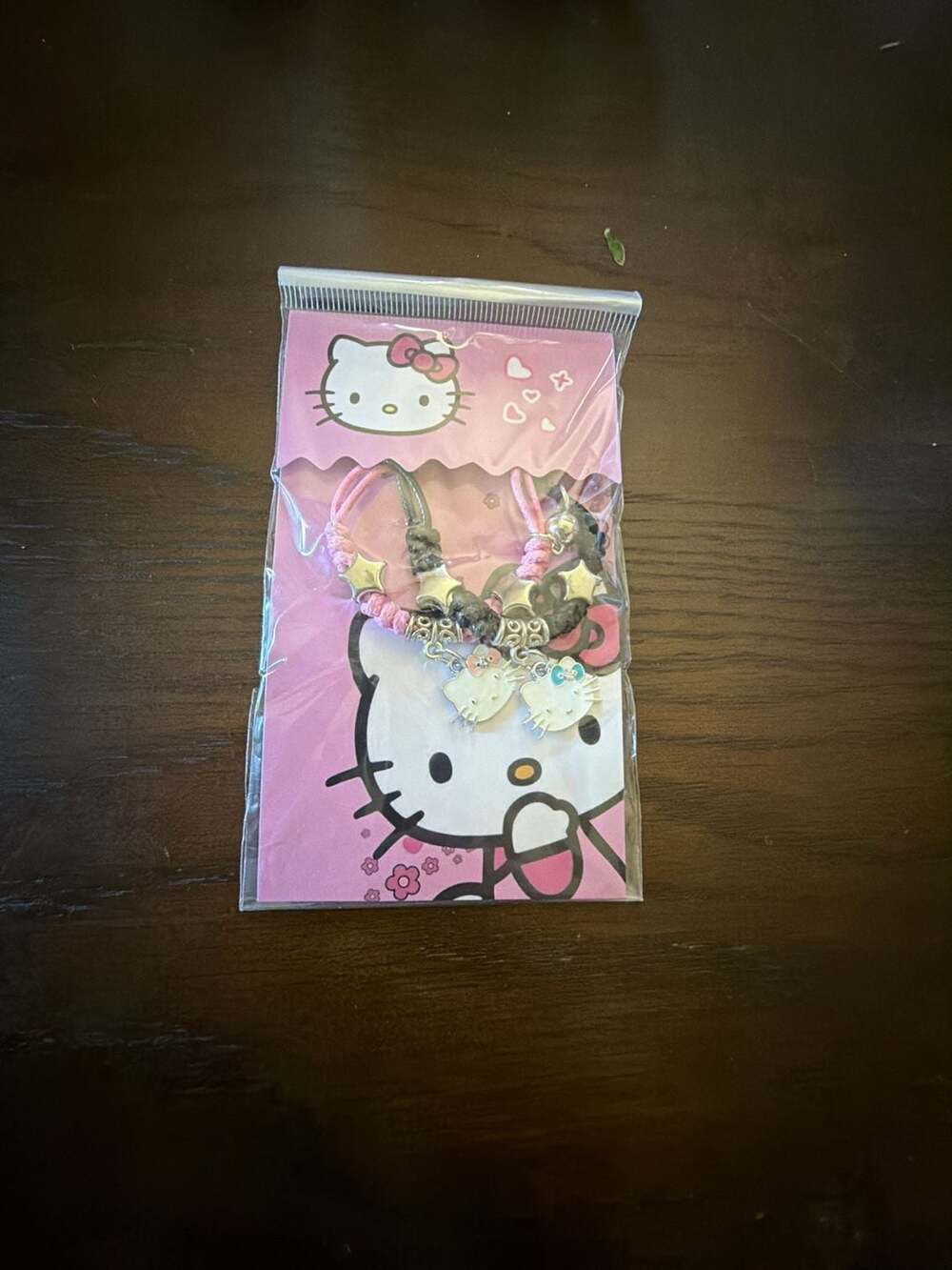 Sanrio Hello Kitty Charm Bracelet Set Pink Black Kawaii Y2K